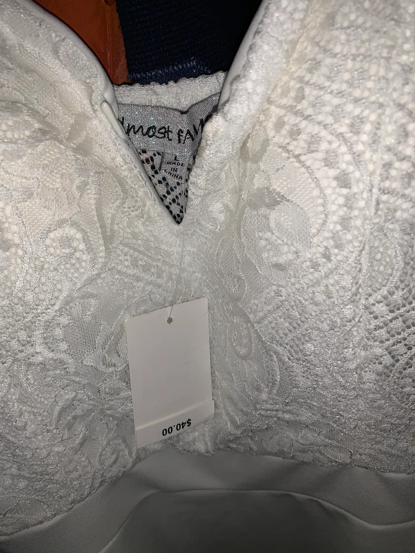 White Dress Size L - Image 3