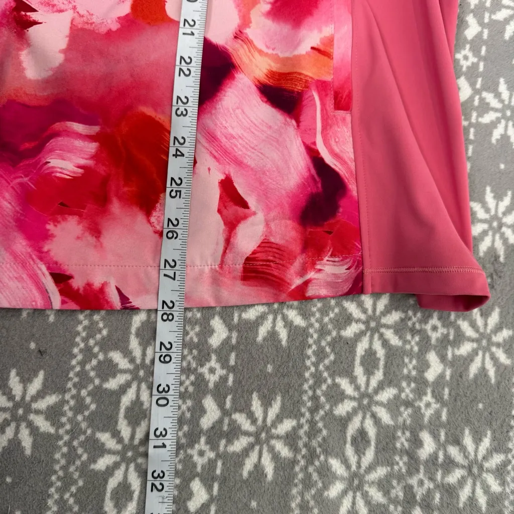 NWT Athleta Run With‎ It Printed Jacket Painted Energy Coral Pink Size 3X - Image 12