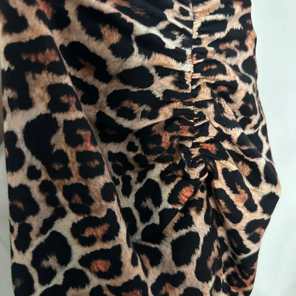 NWT I.Am.Gia Kamilla Mini Dress Leopard Brown Size Small - Image 7