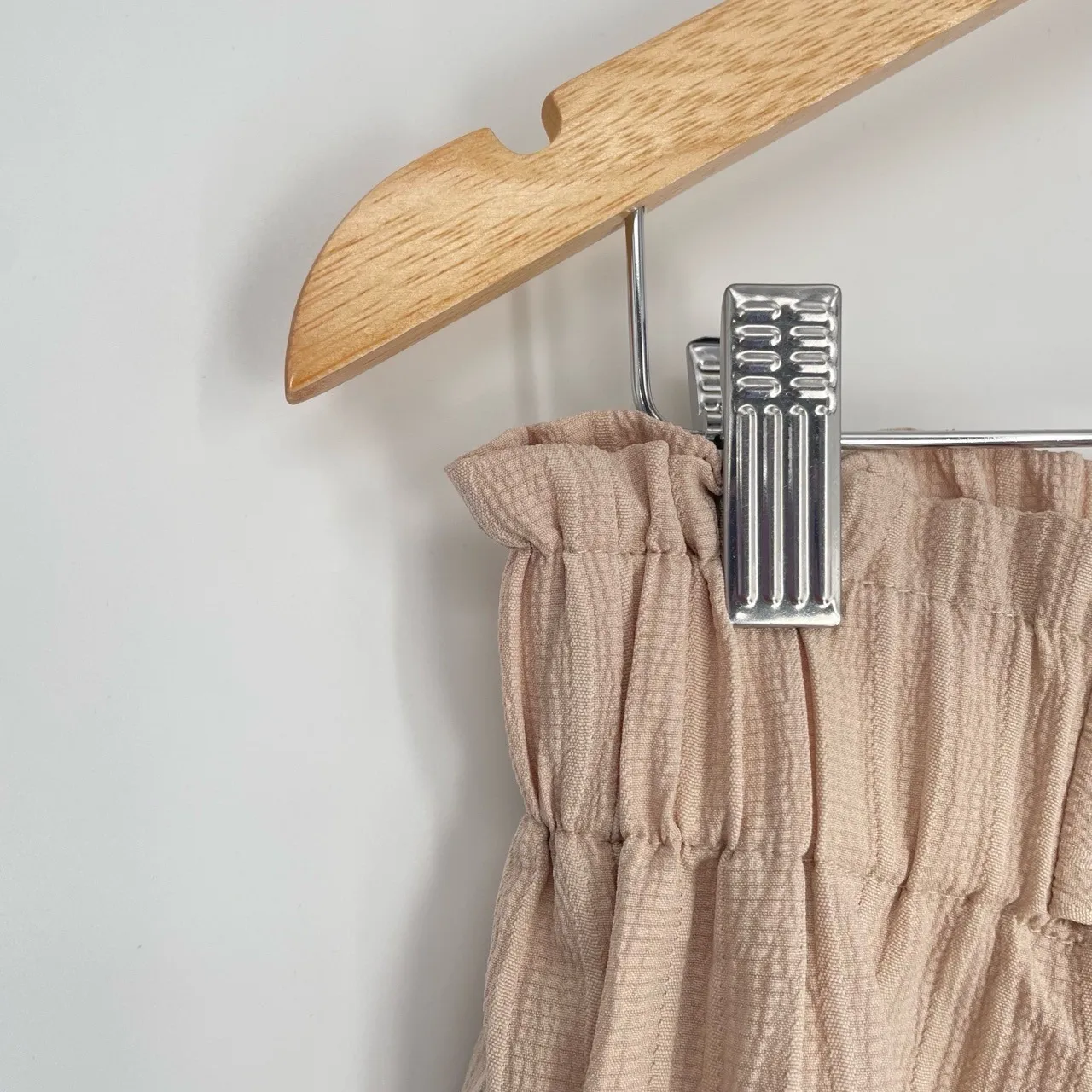 Allegra K Women's Pockets Tie Knot High Waist Wide Leg Paperbag Pants Size M - Image 8