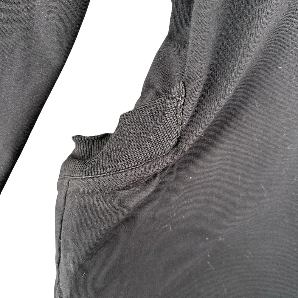 Errant Black Long Sleeve Tunic Dress With Pockets NWT Oversized Small Cotton - Image 5