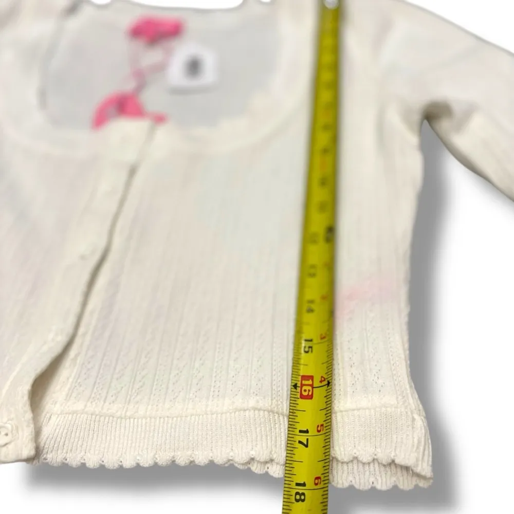 NWT Sugar Thrillz White Cropped Knit Cardigan Smashing Fashion - Image 7