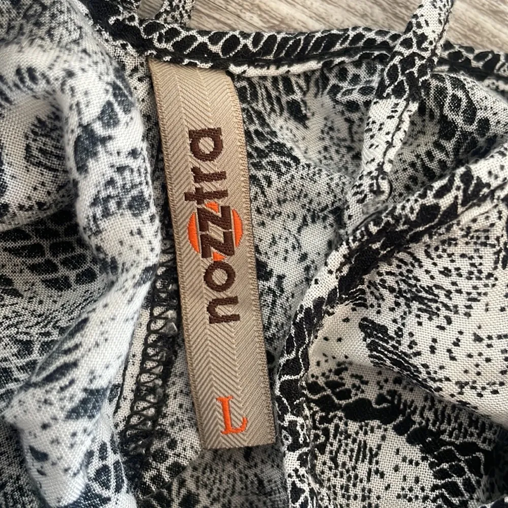 Nozztra Floral Cropped Blouse Black Size L - Image 3