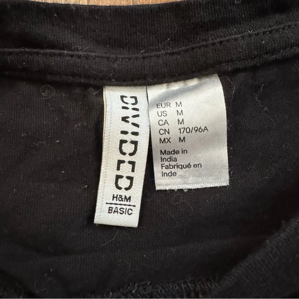 DIVIDED by H&M black oversized long sleeve tee shirt, size M - Image 6