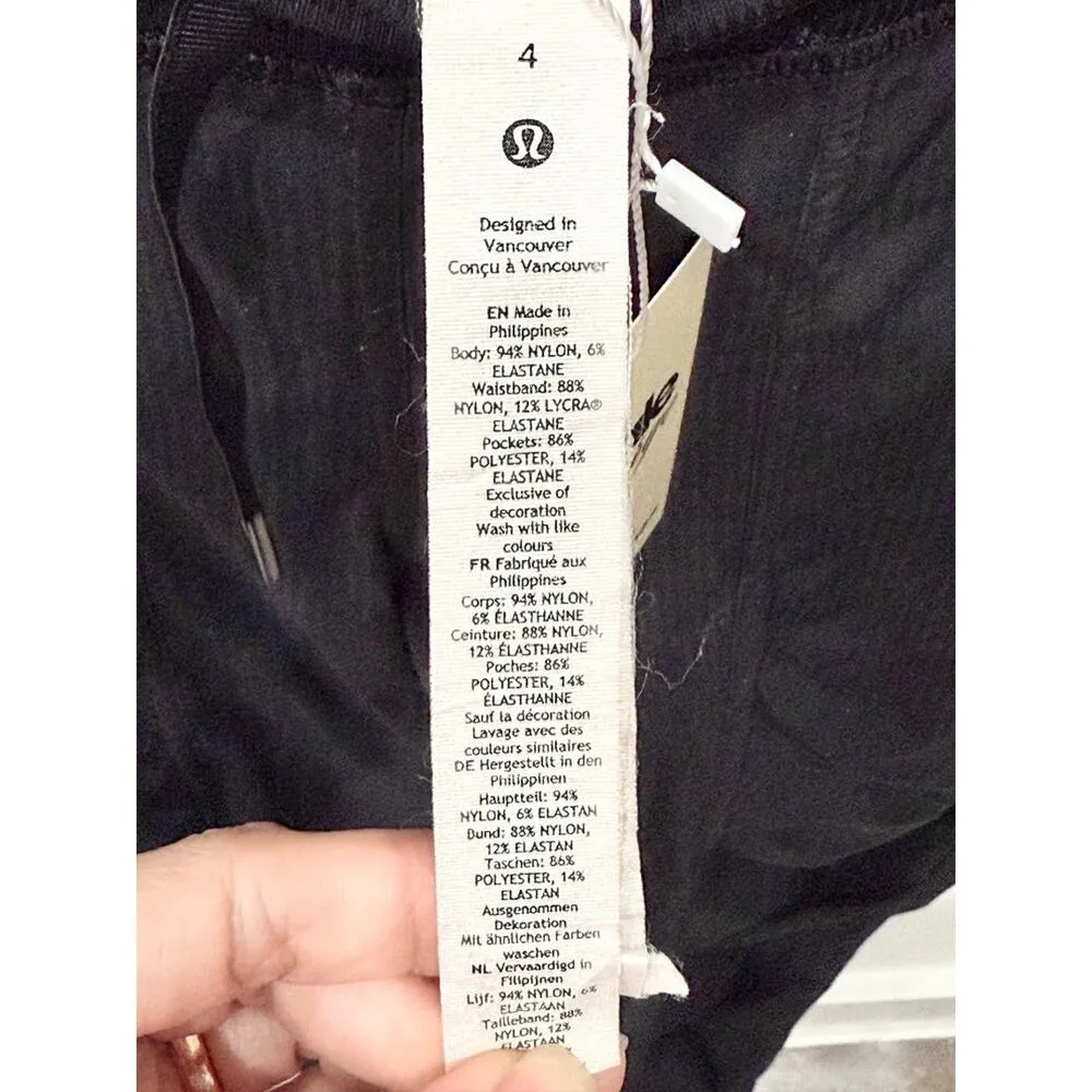 Lululemon  Dance Studio Pull On Mid-Rise Drawstring Jogger Pants Black Women's 4 - Image 5