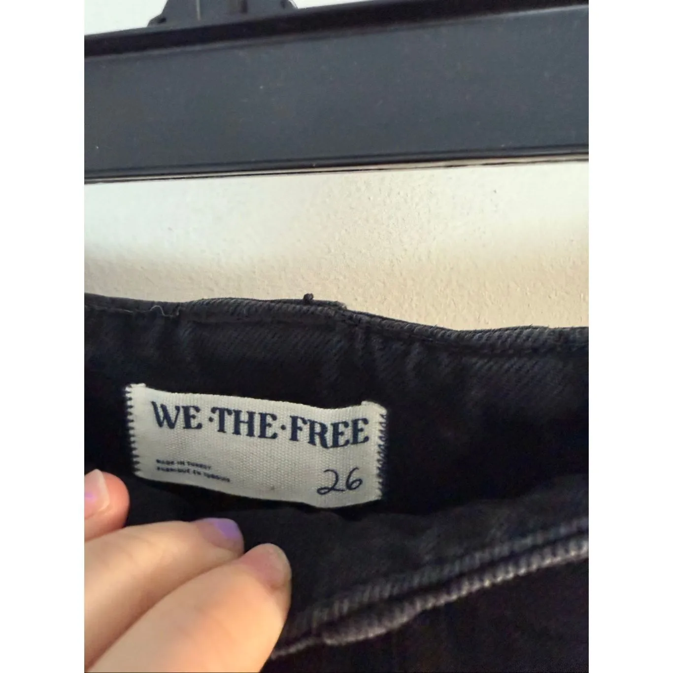 Free People Women’s 26 Black Ashes to Ashes Runaway Denim Skirt New - Image 3