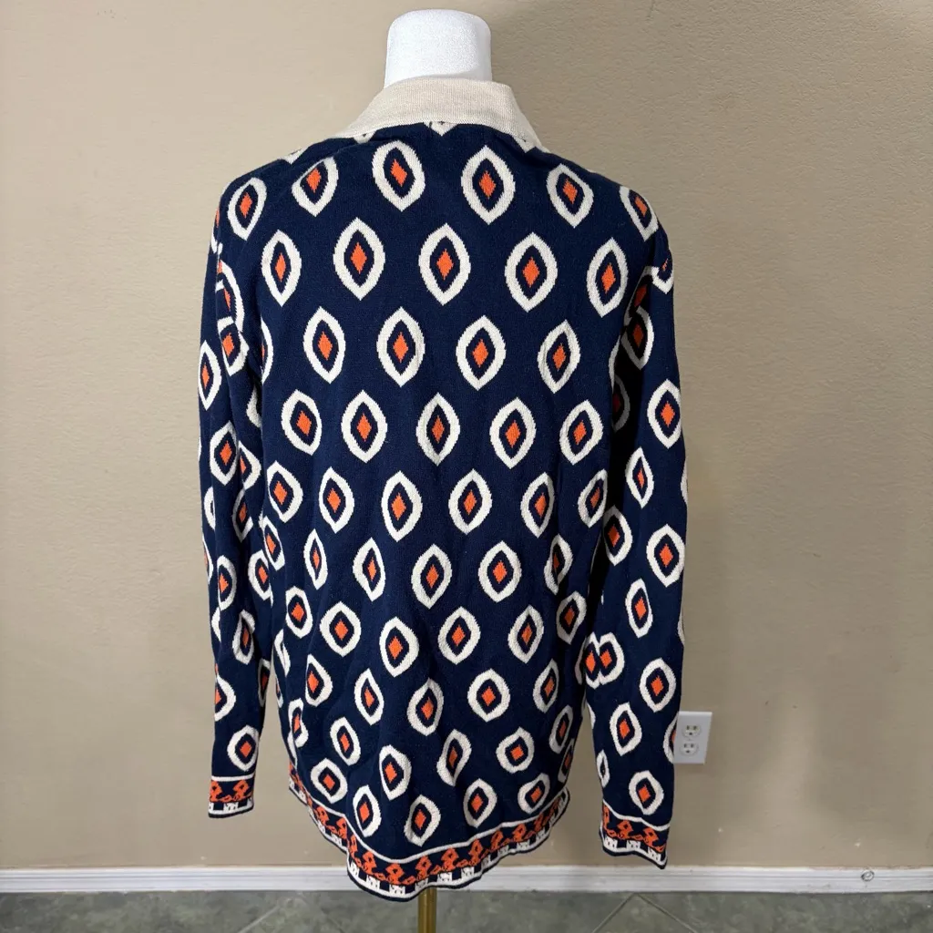 THML Aztec Southwestern Cardigan Boho Style Tunic Length Sz L Quiet Luxury - Image 5