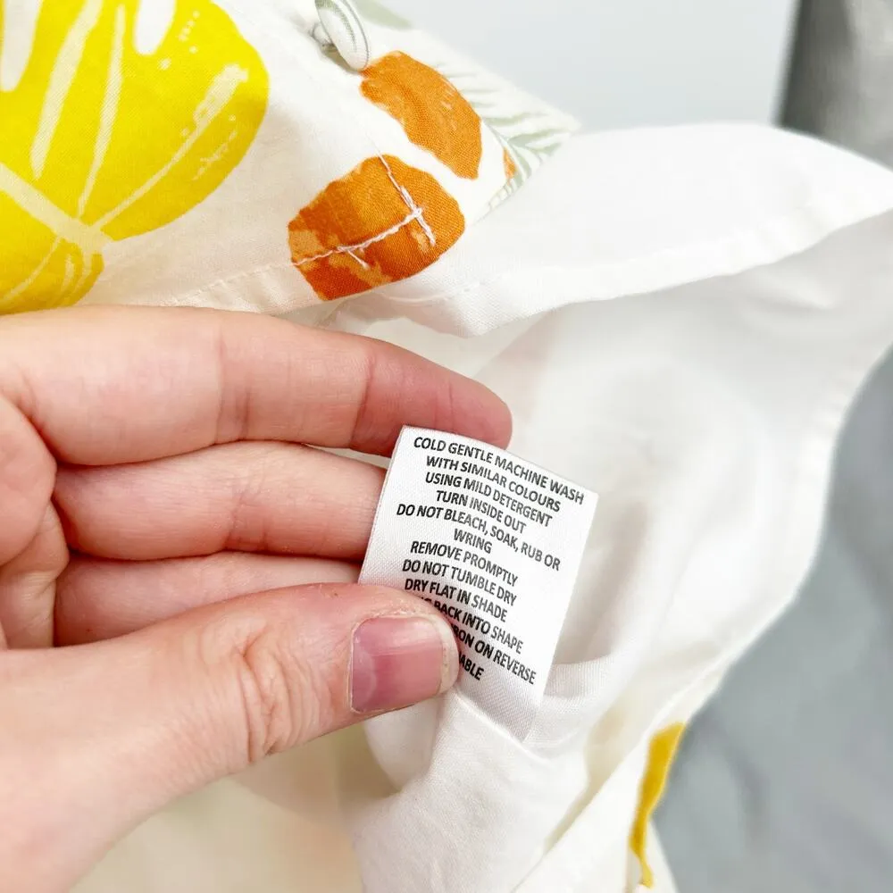 SABO SKIRT Womens Cotton Desert Leaf Printed Puff Sleeve Enga Mini Dress Size XL - Image 8