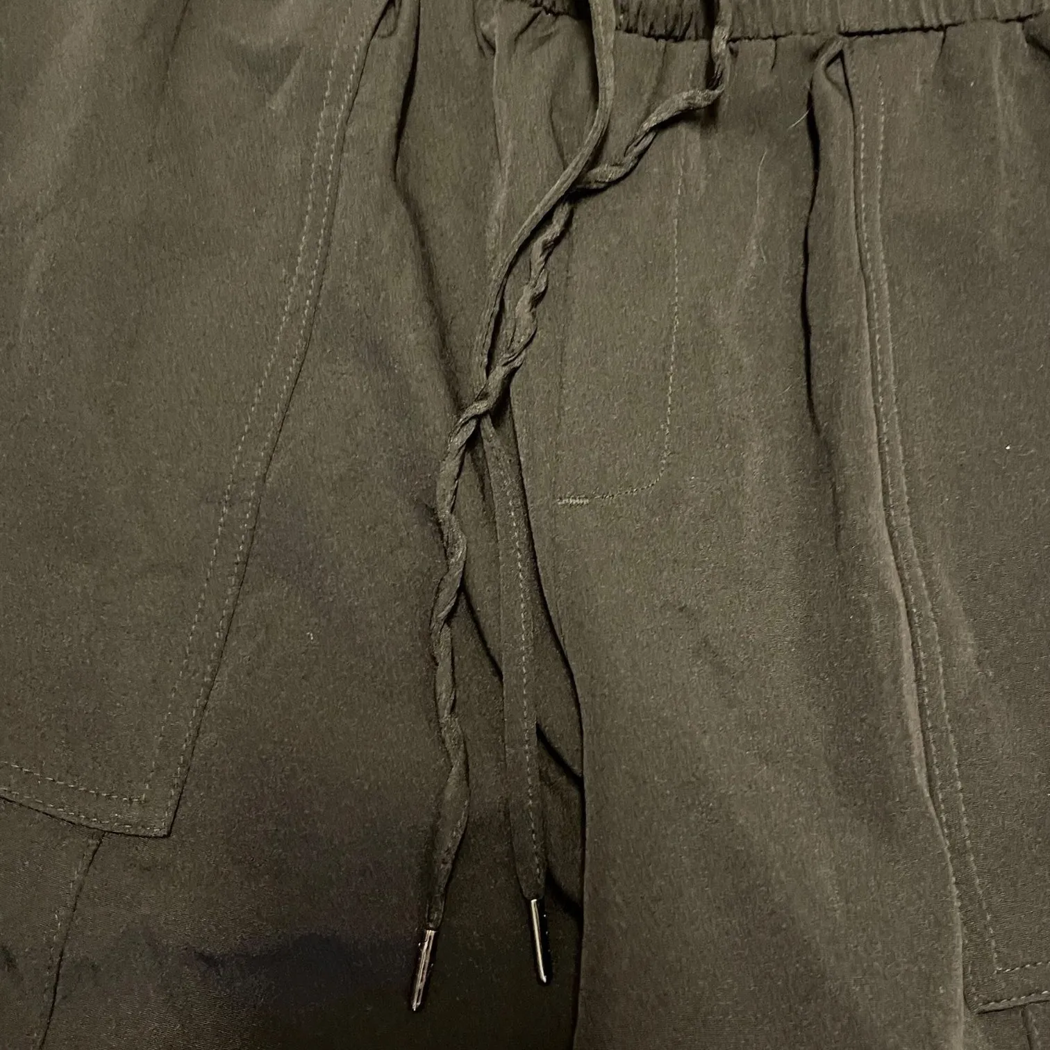 Mondetta Black Elastic Drawstring Waist Pants Large - Image 4