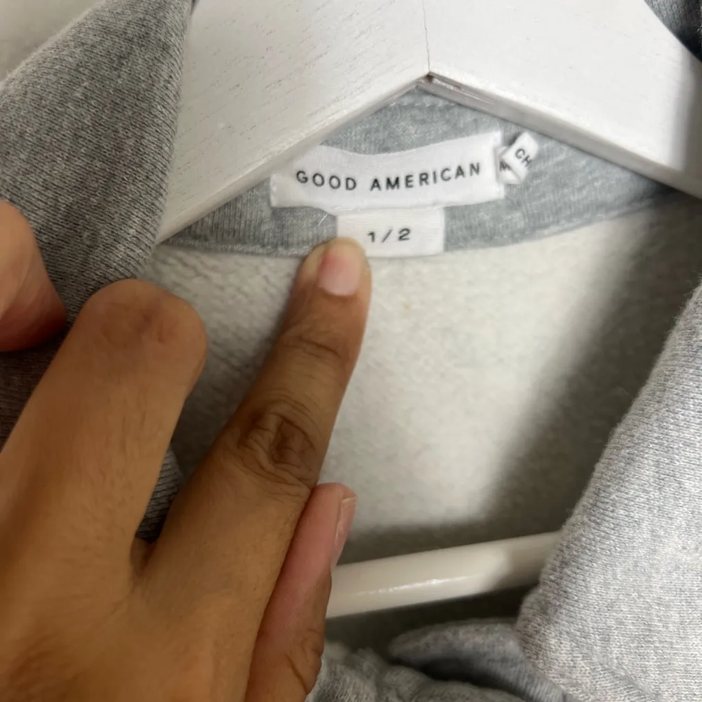 GOOD AMERICAN Fleece Cropped Shirt Jacket - Image 4