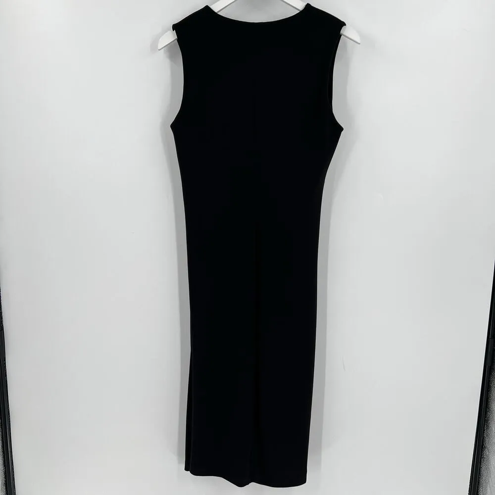 HoneyLove InnerPower Sleeveless Midi Shapewear Ruched Dress‎ Black Size XL NWT - Image 6