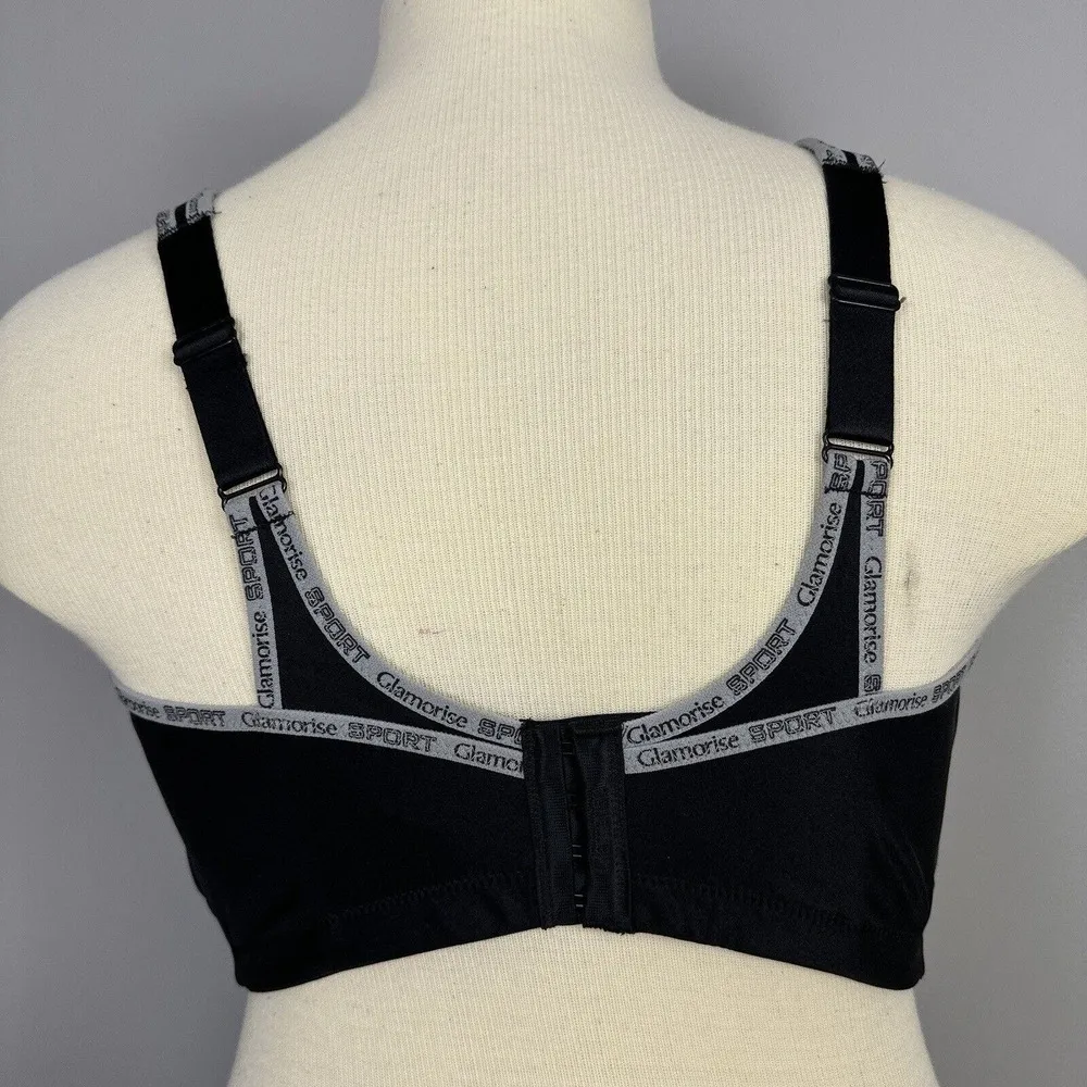 Glamorise Women's 46G Full Figure No Bounce Wirefree Back Close Sports Bra #1066 Size undefined - Image 4