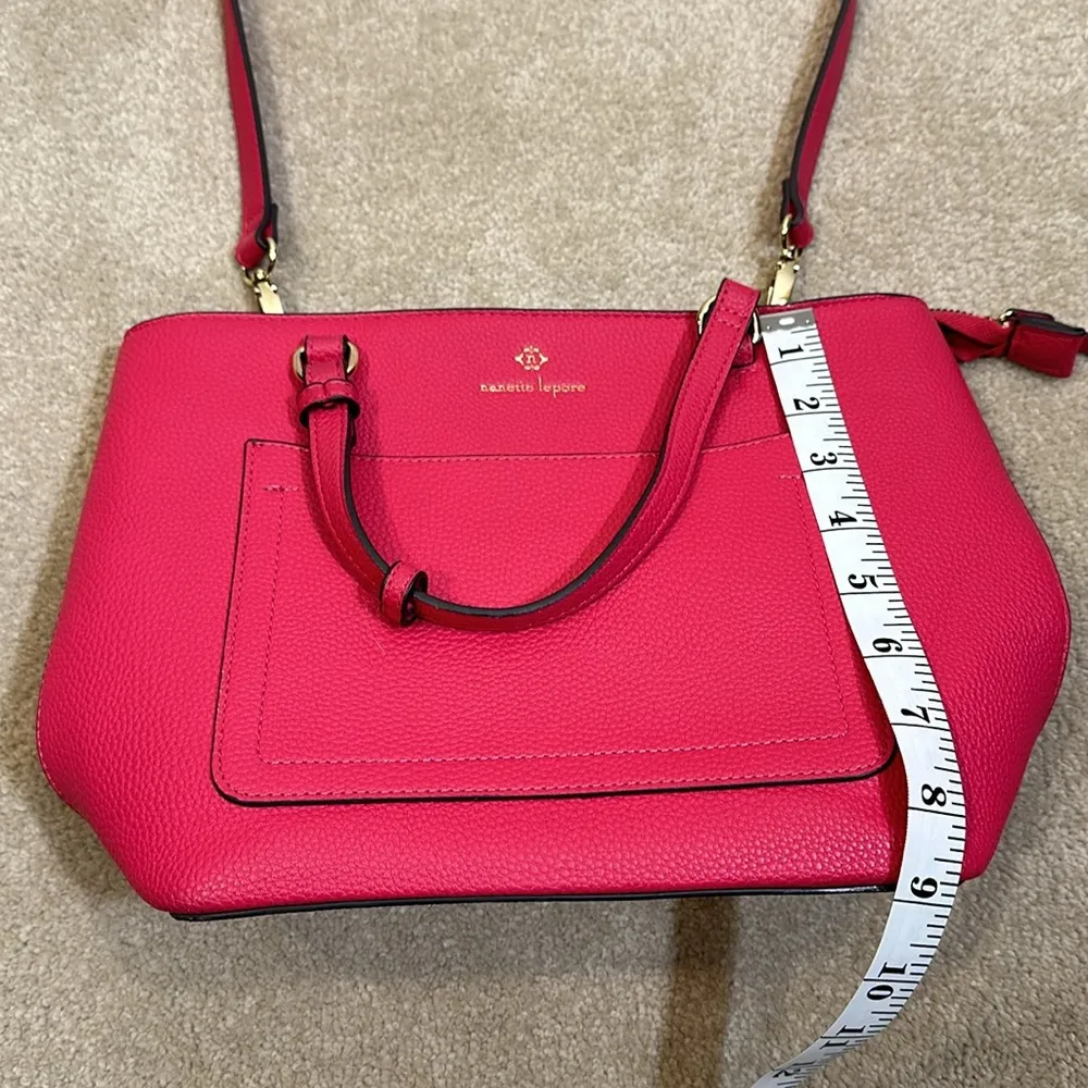 Nanette Lepore Hot Pink Barbie Crossbody Purse Bag - Image 9