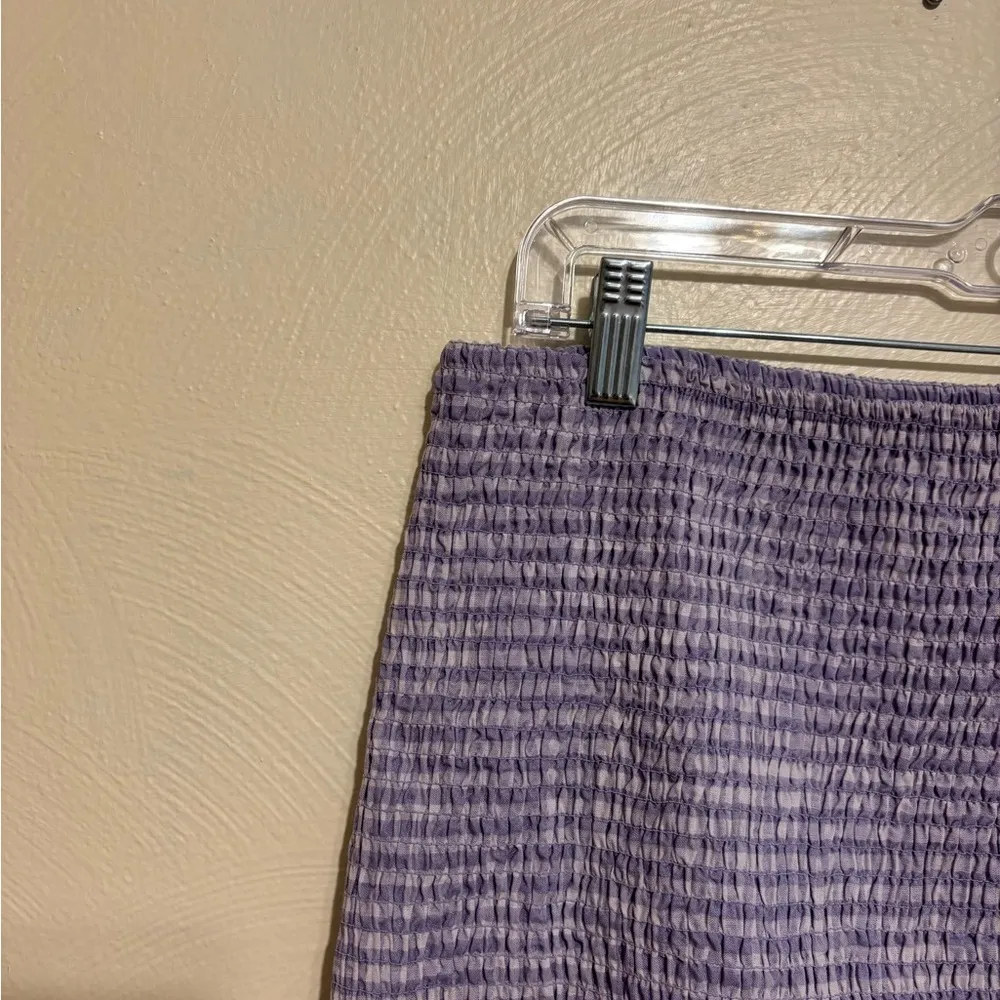 H&M Purple Bubble Mini Skirt with Ruffled Hem - Image 6