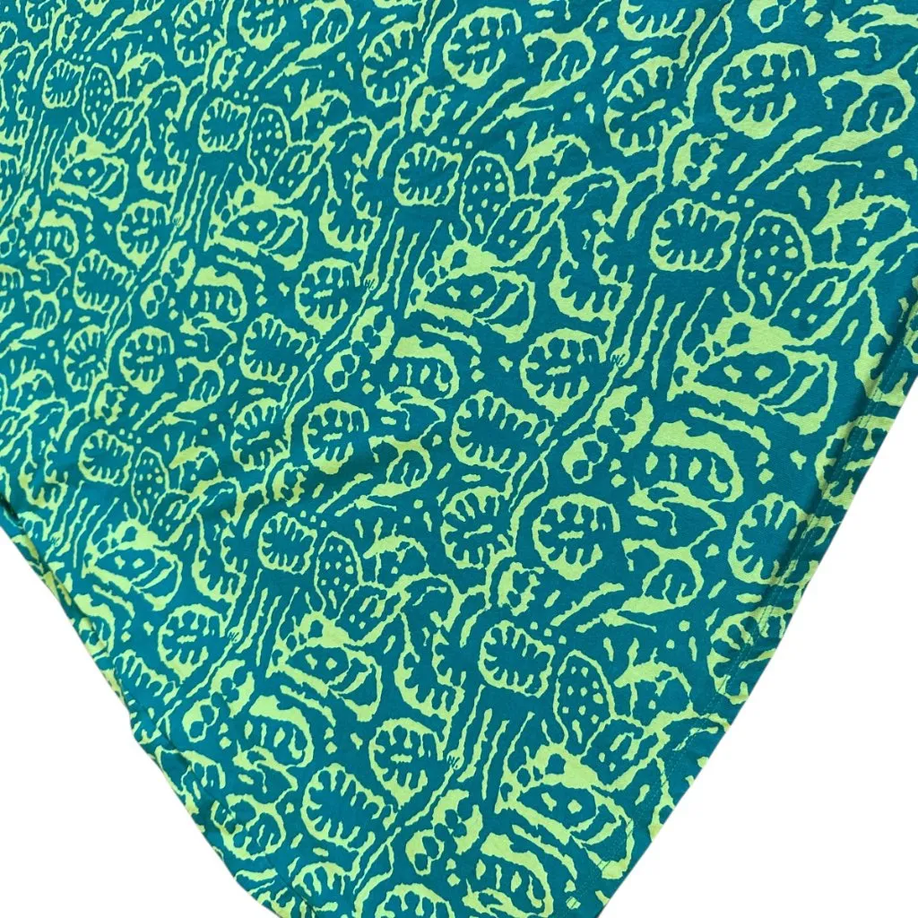 Soft Surroundings Santiago Gaia Dress Bold Tropical Casual Jersey Size Large - Image 10