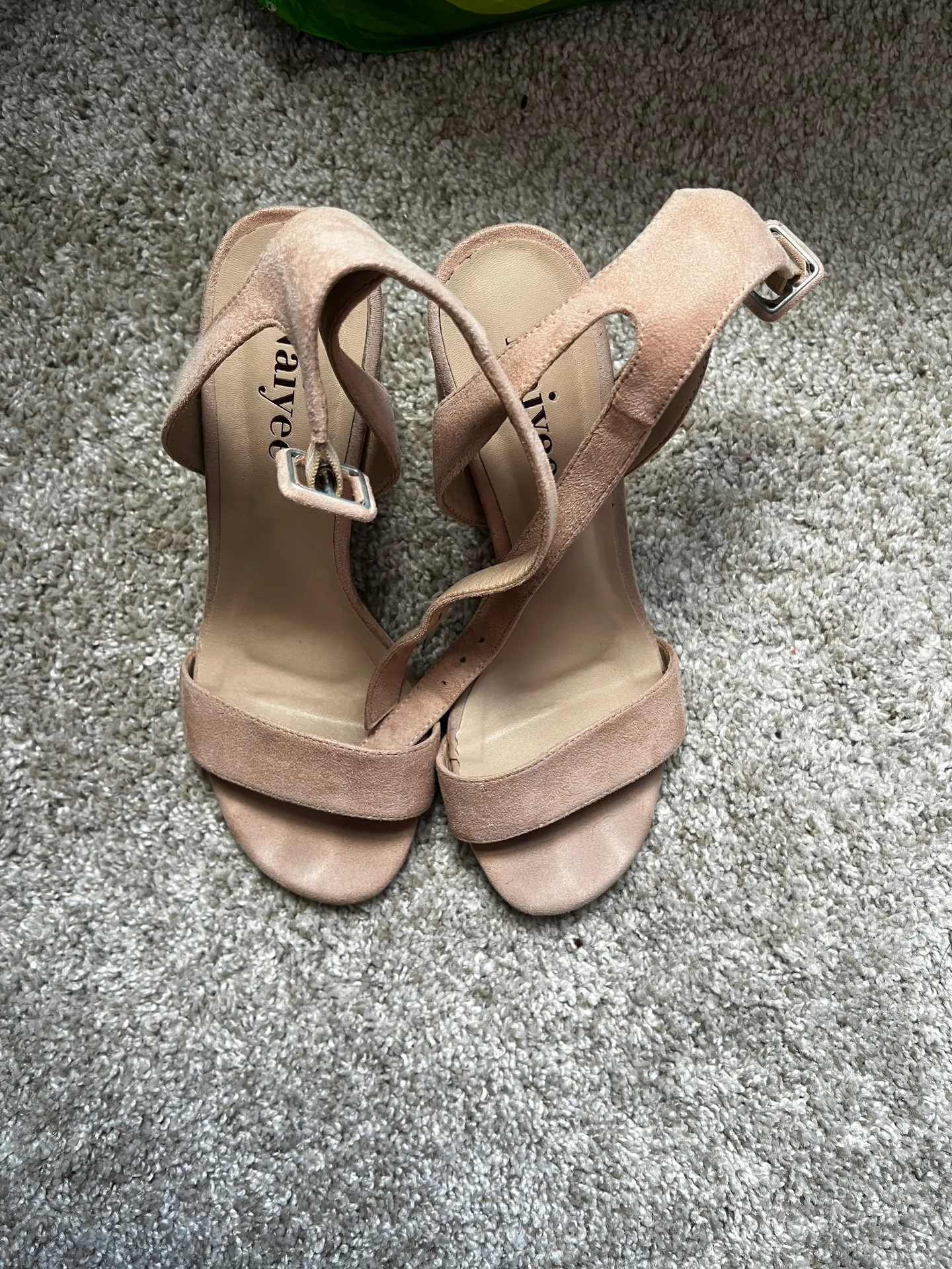 Open Toe Ankle Strap Block Heeled Sandals - Image 6