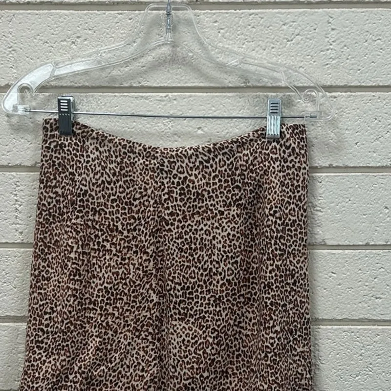Lulus Leopard Print Mini Skirt size S Brown - Image 7