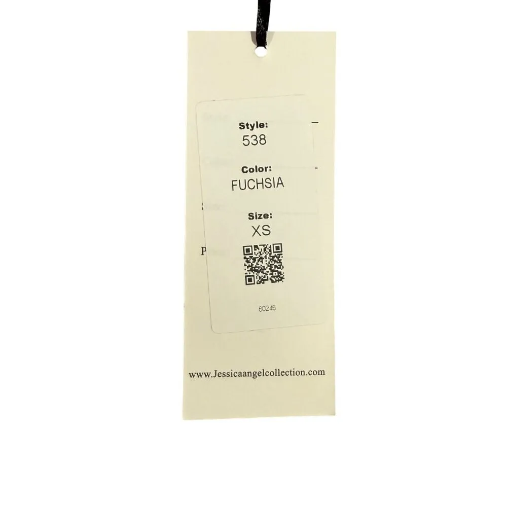 Jessica Angel Off The Shoulder Mermaid Gown 538 Fuchsia Pink Size XS NWT - Image 5