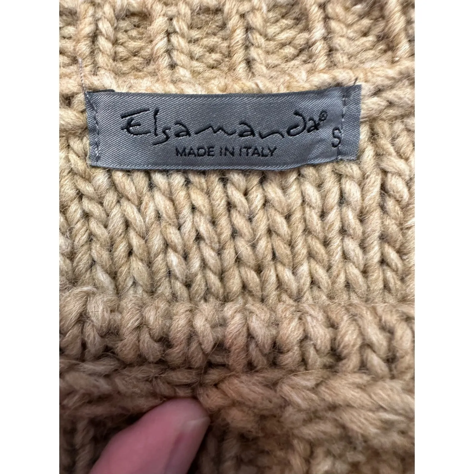 Anthropologie Elsamanda Made in Italy‎ Alpaca and Wool sweater Size S - Image 2