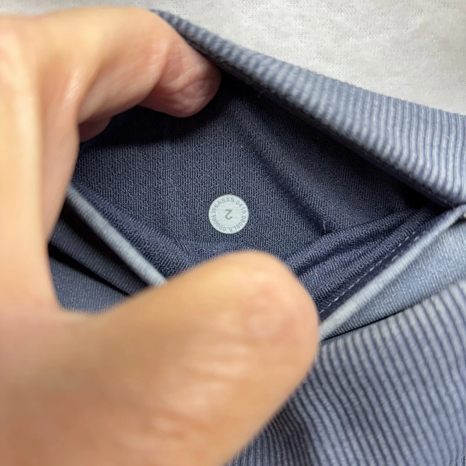 Lululemon Align High Rise Crop 21" Leggings Blue Gray Athletic Yoga Pants Size 2 - Image 2