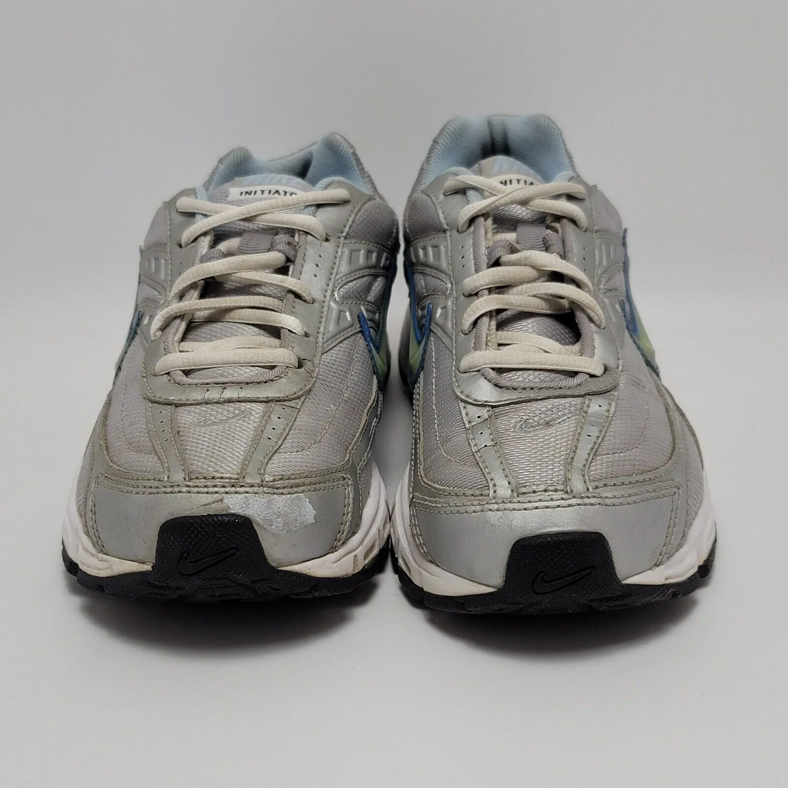 Nike Womens Gray White Initiator 394053-001 Lace Up Mid Athletic Shoes Size 8.5 - Image 5