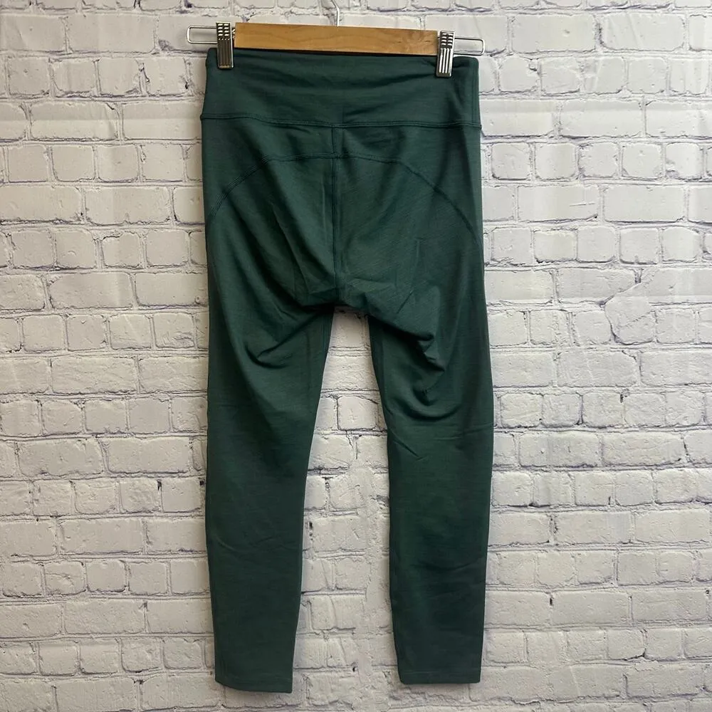 Outdoor Voices Move Free 7/8 Leggings Forest Green Small Athletic Athleisure Gym - Image 4
