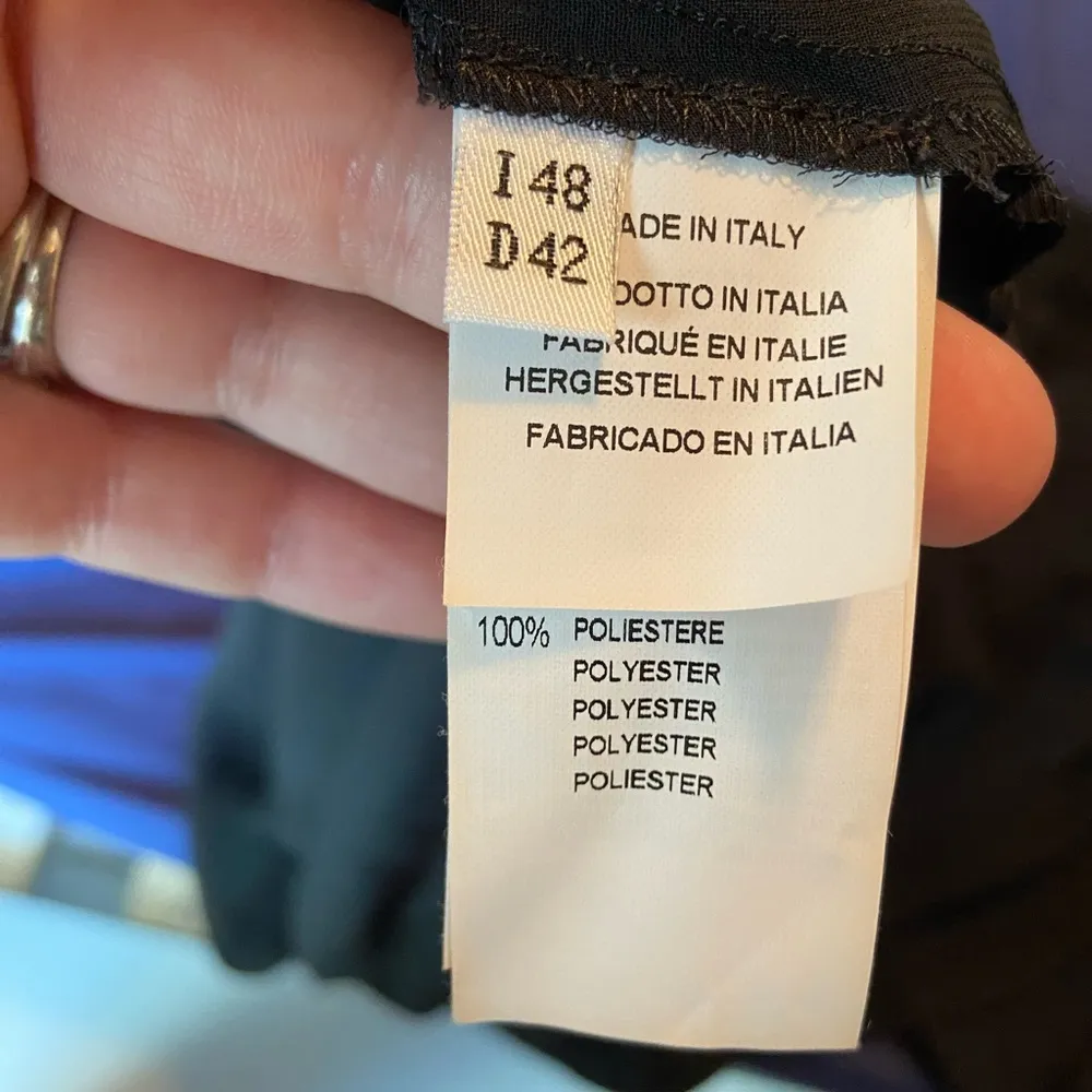 Blugirl Blumarine black high neck pleated maxi formal dress NWT Size 4 - Image 6