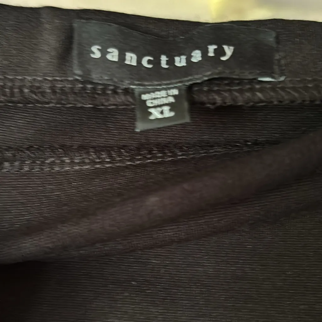 NWOT Sanctuary Classic Black Pencil stretch ponte Skirt xl - Image 3