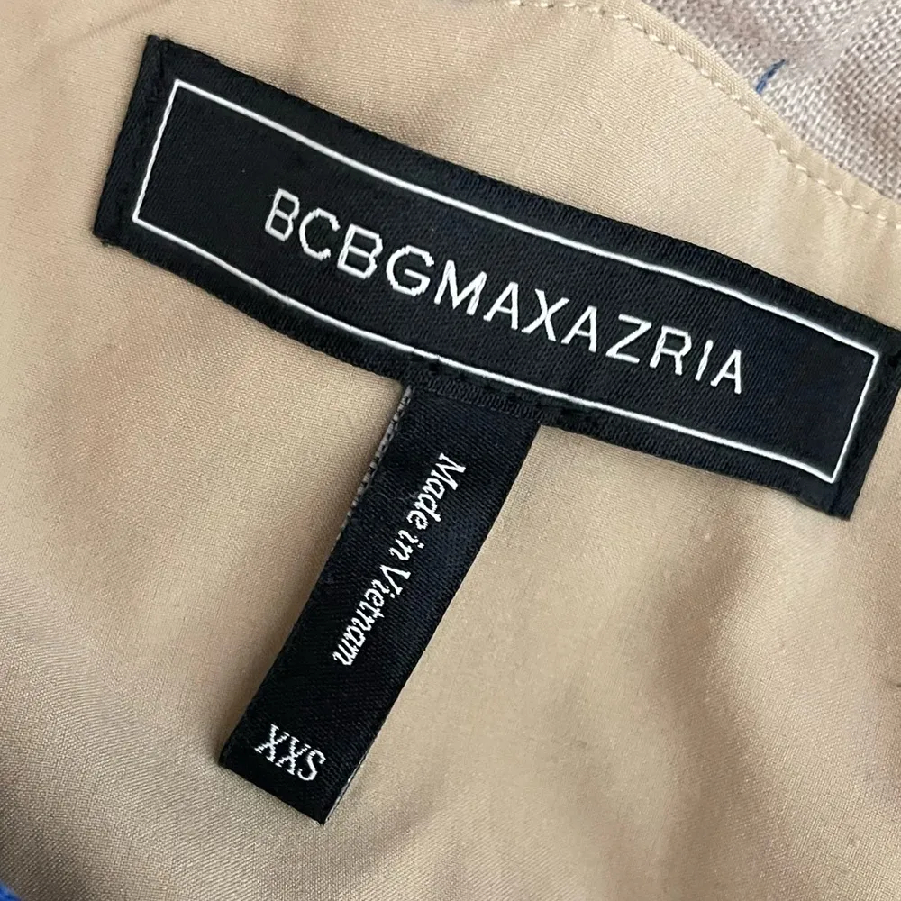 BCBGMAXAZRIA Tropical Print Halter Mini Dress Women’s Sz XXS - Image 4