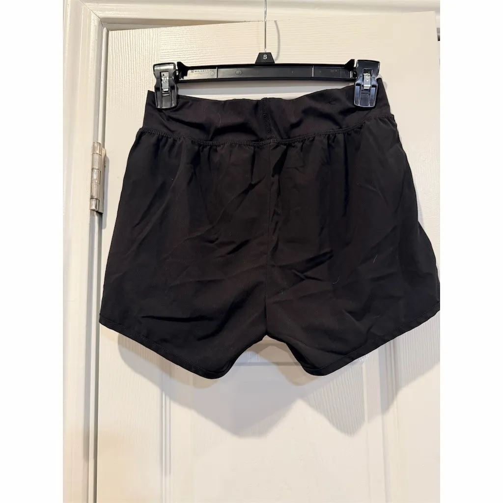 Avia Running Shorts Womens XS Black White Side Stripes Built-In Liner - Image 4