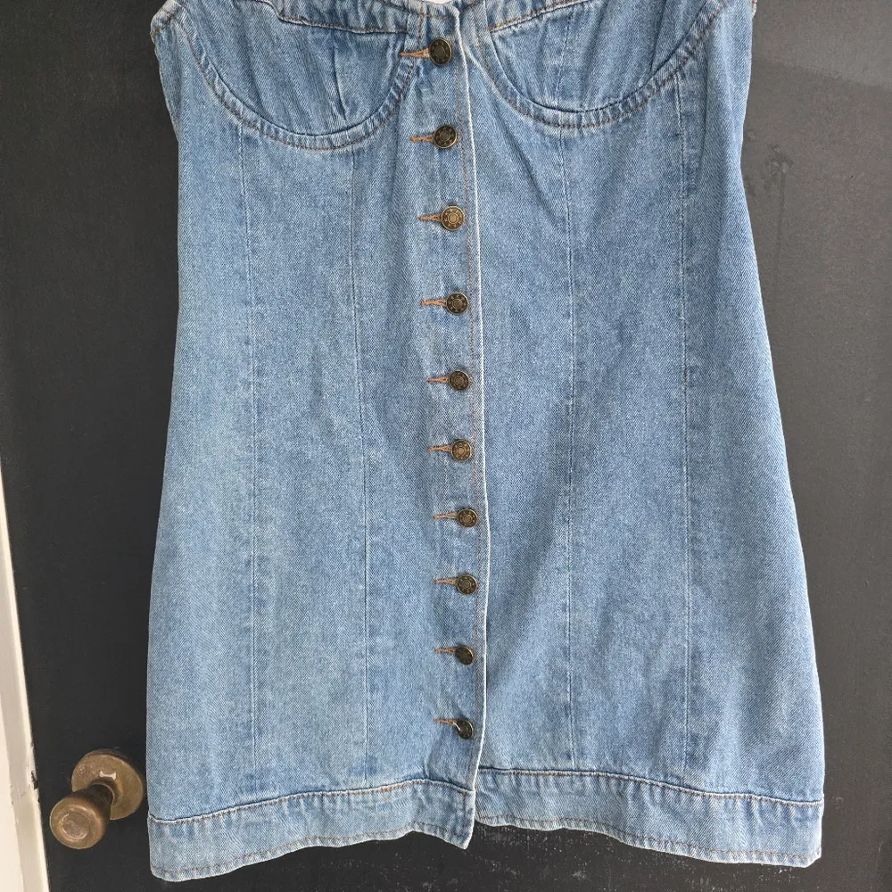 NWT! Urban Outfitters Lioness Cantanzaro Denim Button Down Mini Dress L - Image 6