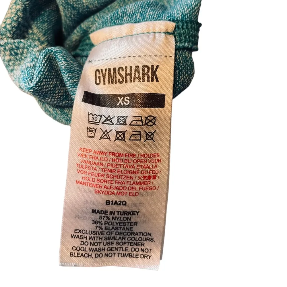 Gymshark Blue Flex High Waisted Training Workout Athletic Gym Leggings - Image 8