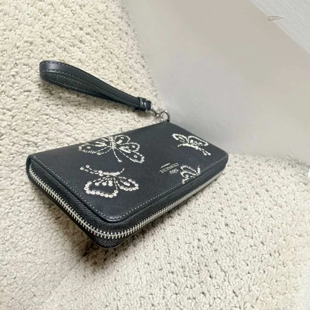 coach Station Tote Bag +Long Zip Around Wallet With Butterfly Print cck87+ccl39 - Image 5