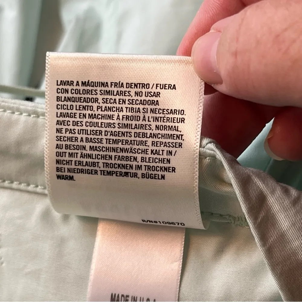 Agolde Ginerva Cargo Pant Mochi Light Blue Green Women Size Small *SURFACE FLAWS - Image 5