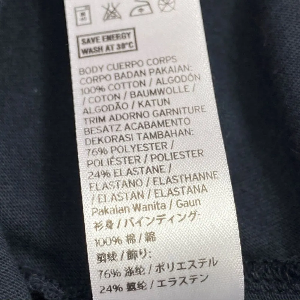 TopShop Smocked Long Sleeve Jersey Knit Skater Dress Blue 8 - Image 12