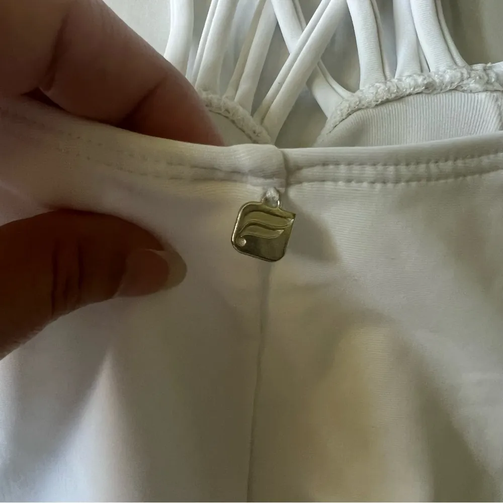 NWOT Fabletics Halah one piece white xl strappy Monokini - Image 10