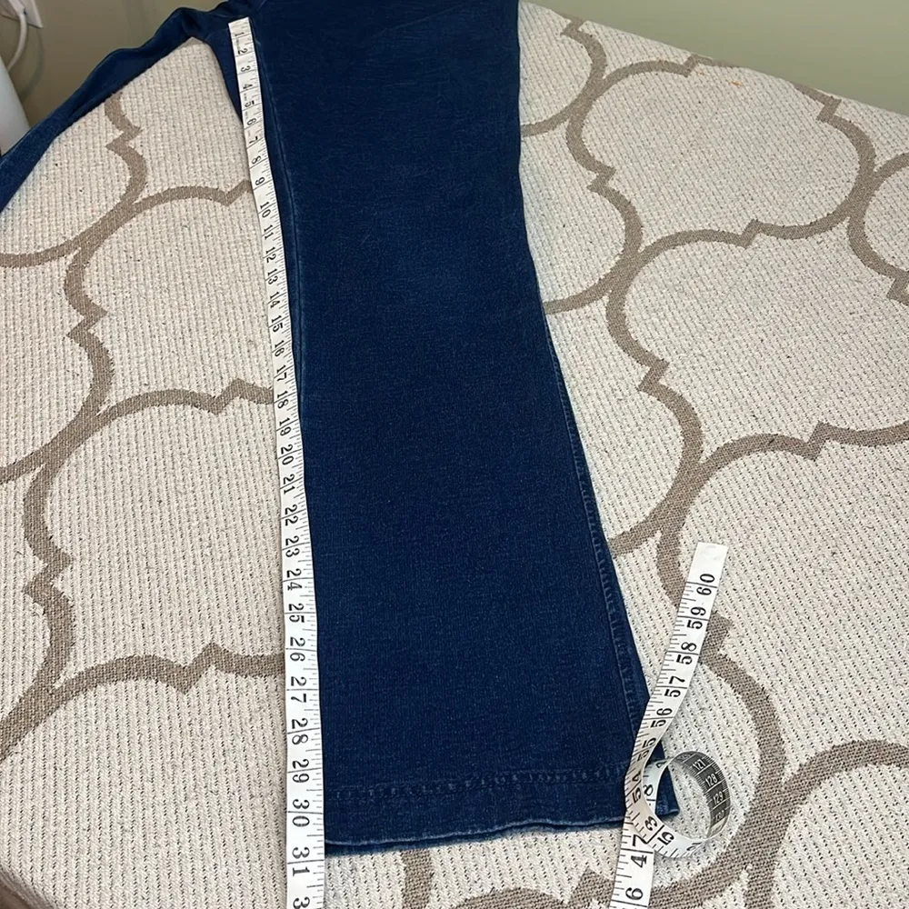 Pure Jill Indigo knit pull on straight leg jeans - Image 8