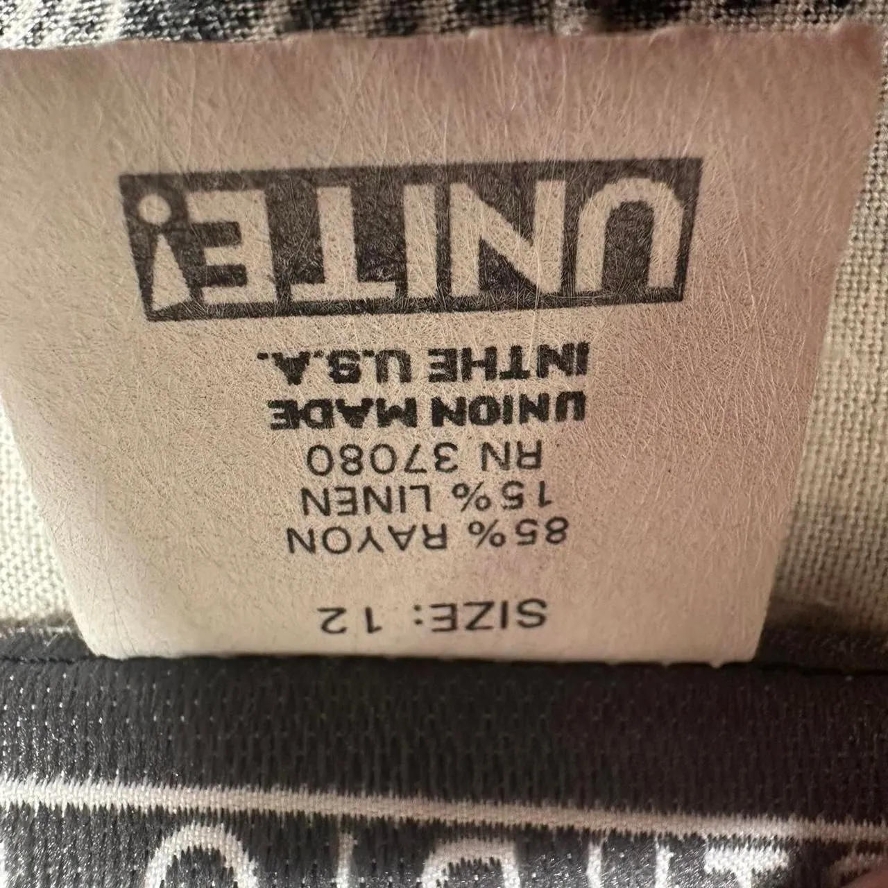 STUDIO C VTG 90s Linen Botanical Nature Print Faux Wrap Mini Skirt Womens‎ 12 Brown - Image 6