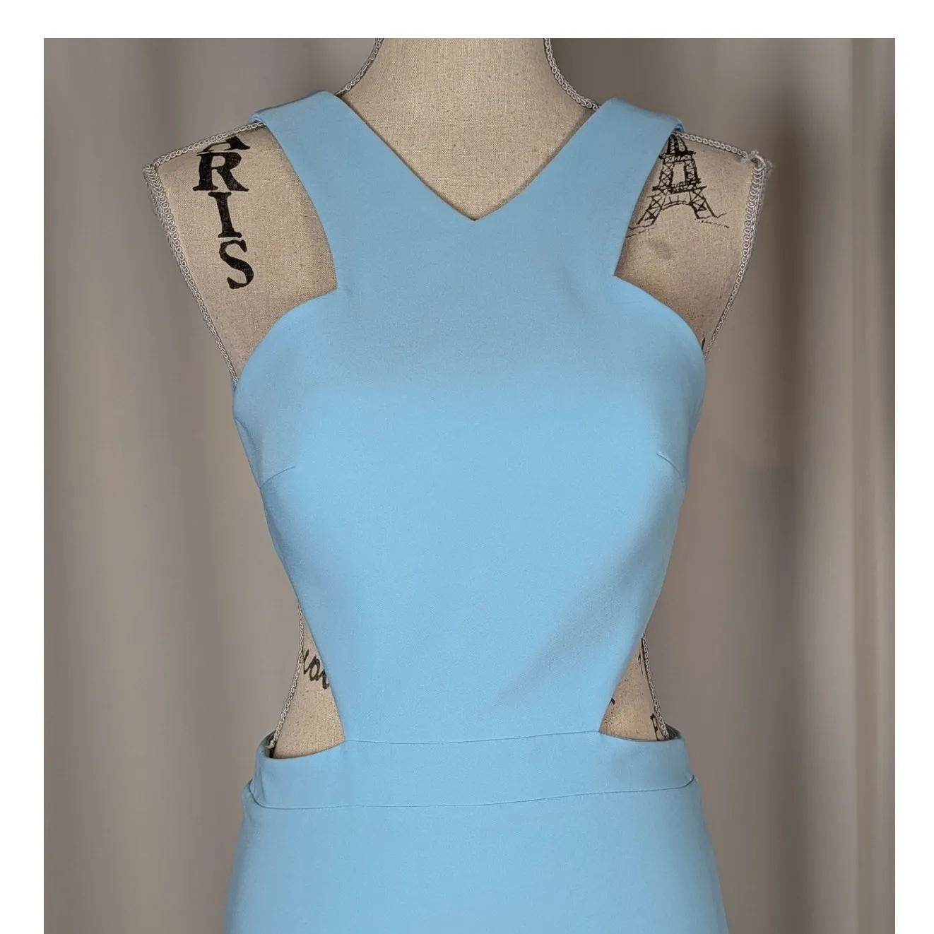 Maria Bianca Nero Aqua Backless Stretch Cutout Mermaid Dress Size 4 - Image 8