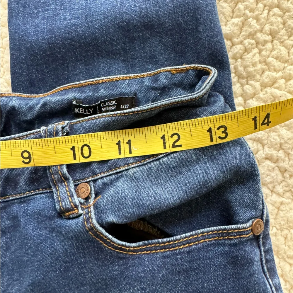 Tahari Dark Wash Kelly Classic High Waist Skinny Jeans Sz 4 - Image 7