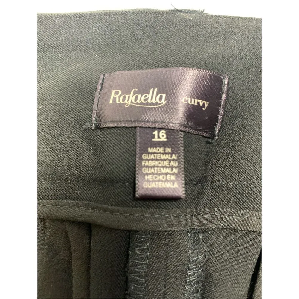 006 Rafaella curvy black flat front boot cut trouser size 16 - Image 4