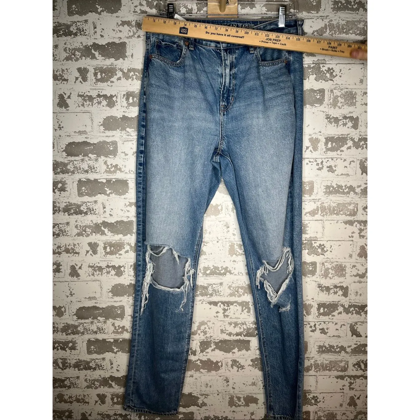 American Eagle | women distressed mom jean xtra long - Image 4