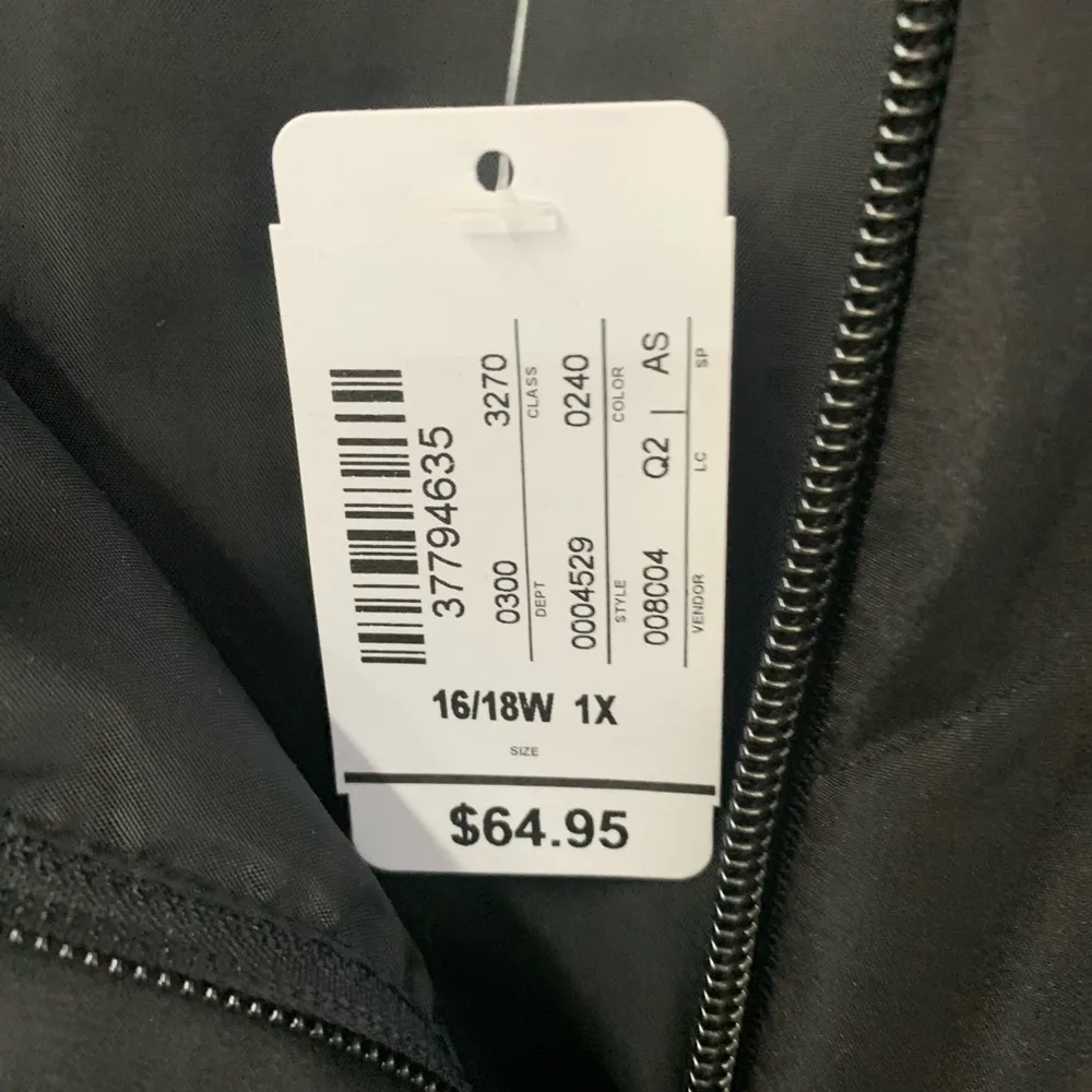 NWT - Christopher & Banks black long vest sz 1X 16/18W - Image 4