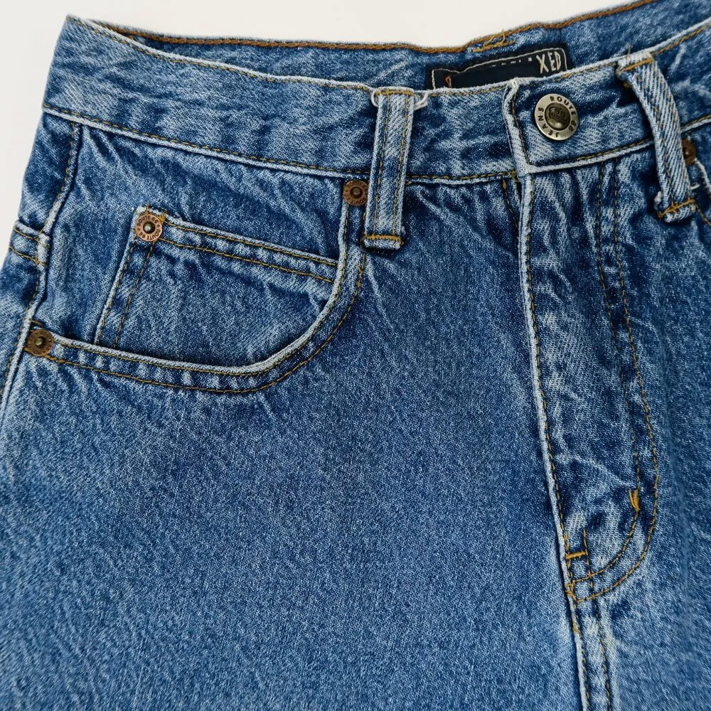 Vintage 90s Route 66 High Waisted Denim Shorts Relaxed Fit - Image 3
