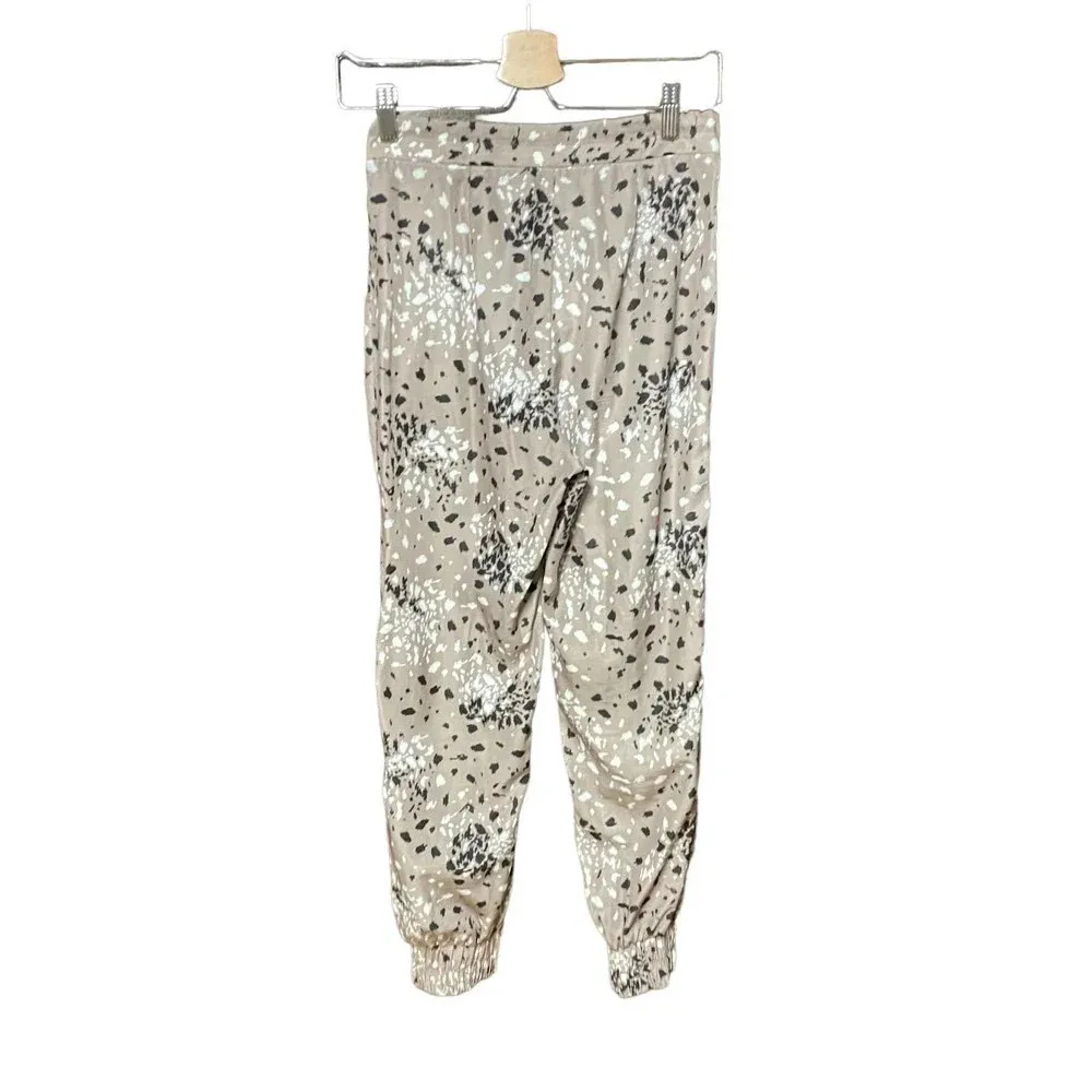 Timo‎ Weiland Taylor Track Pant Jogger Pants Tan Dotted Animal Print Size 0 - Image 7
