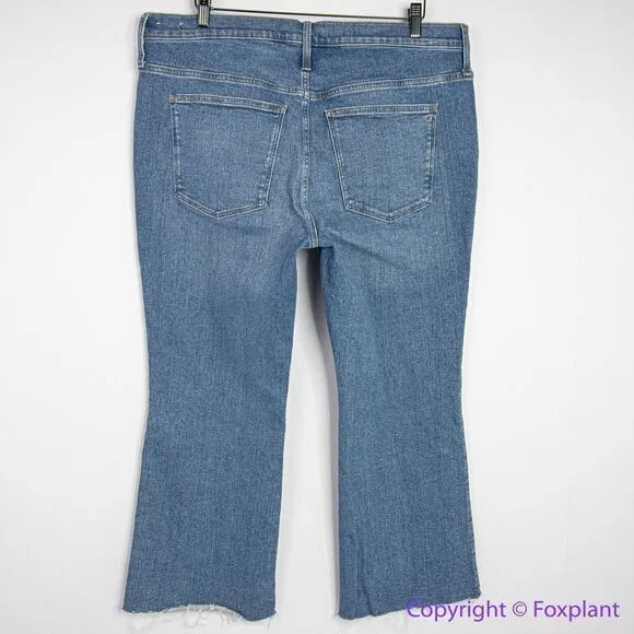 NEW Madewell‎ Kick Out Crop Jeans in Cherryville Wash: Raw-Hem Edition, 33 - Image 8