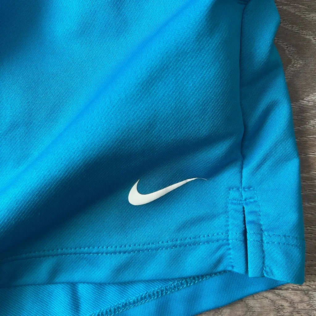 Nike Turquoise Dri-FIT Athletic Shorts - Image 4