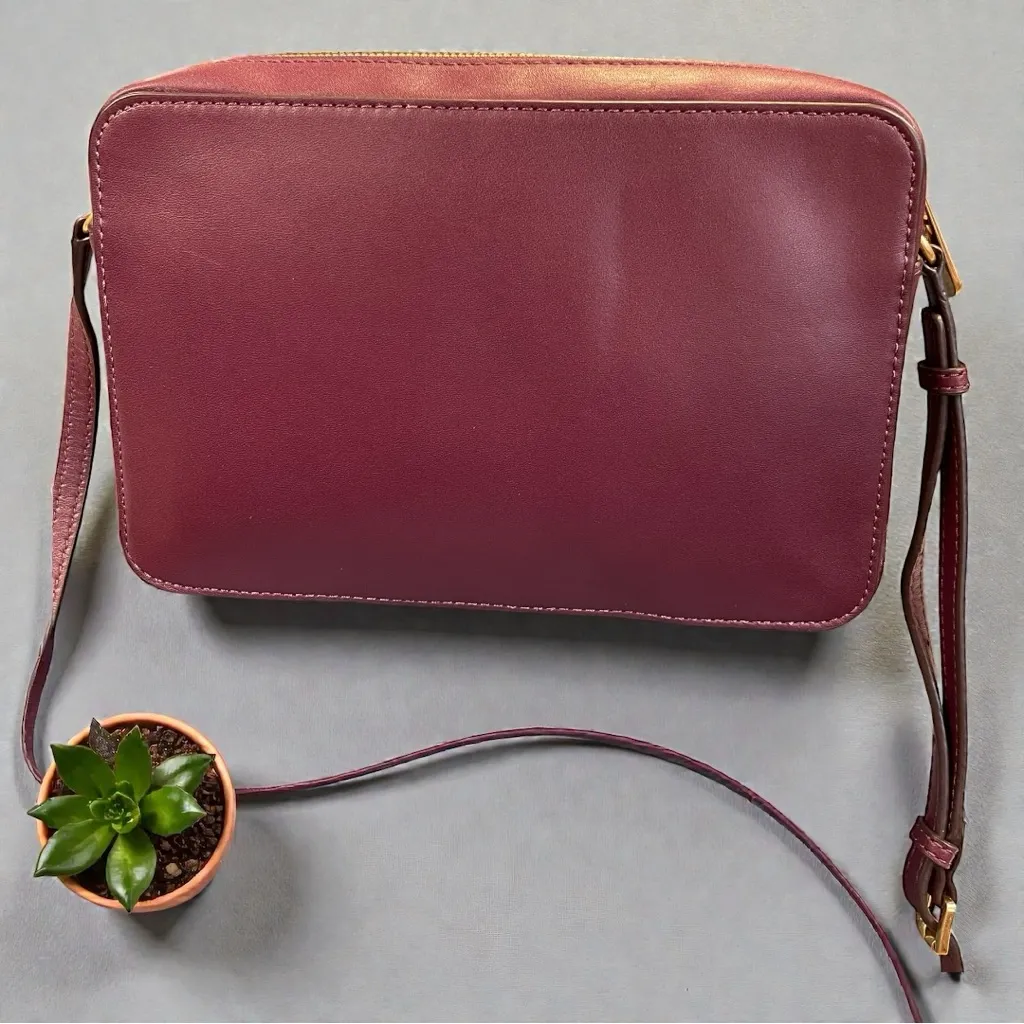 Michael Kors Purse Maroon Crossbody Studded Burgundy Crossbody Bag - Image 5