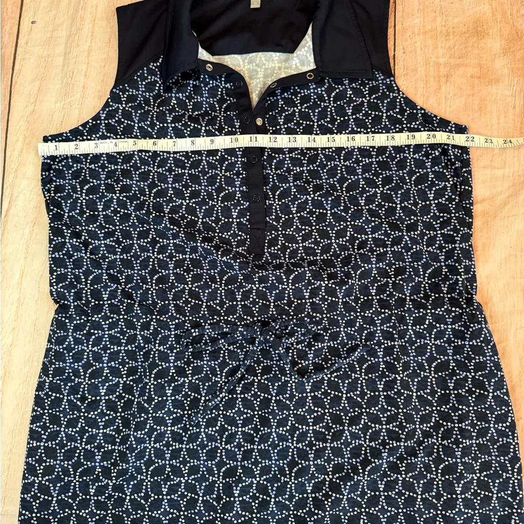 TALBOTS Women's NAVY Sleeveless SHORT DRESS Size 1x Tennis Beach Vacation Golf - Image 2