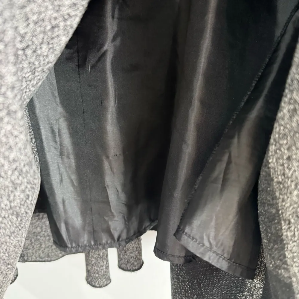 Black & Gray Mixed Media Patchwork Skirt Size Petite Large - Image 8